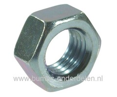 Moer 3/8 x 24 UNF komt onder andere voor op Stuurkogel, Kniegewricht, Spoorstang, Stuurstang van Zitmaaier, Frontmaaier, Tuintrekker