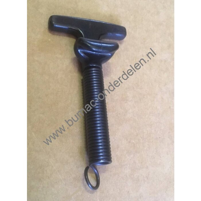 Motorkaprubber met Veer voor Zitmaaier, Frontmaaier, Tuintrekker, Tuinfrees, van MTD, Bolens, White, Gutbrod, Cub Caset, Wolf, Yardking Bevestigingsrubber