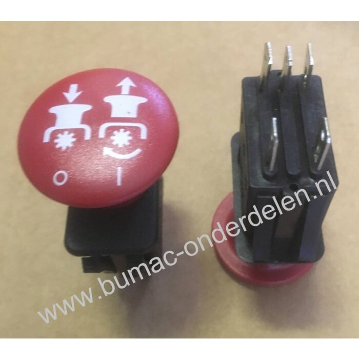 PTO Schakelaar voor Ariens - MTD - Toro - John Deere - Kubota - Scag Zitmaaiers, Frontmaaiers, Trekkers, Tuintrekkers Schakelaar voor Messen inschakeling, Aan/Uit Schakelaar, Stopschakelaar