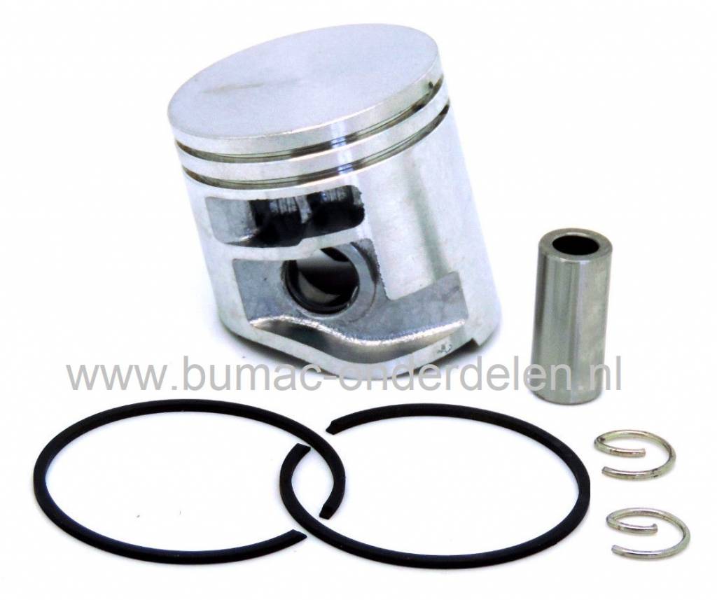 Zuiger voor Stihl MS171 Kettingzaag, Zuiger compleet met Zuigerveren, Pistonpen en Borgclips MS 171 Zuiger compleet Ø 37 mm, onderdeel