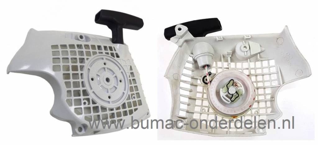 Starter voor Stihl MS171, MS181, MS211 Kettingzaag, Handstarter onder andere voor Stihl MS 171, MS 181, MS 181C, MS 211, MS 211C Motorzaag, handstarter, onderdeel