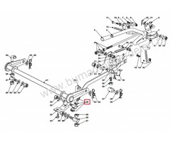 Verbindingsstang voor Hoogte instelling Maaidek bij Castelgarden, Mountfield, Alpina en Stiga Zitmaaier, Stang komt onder andere voor op 4000SH en PT170HD Zitmaaiers