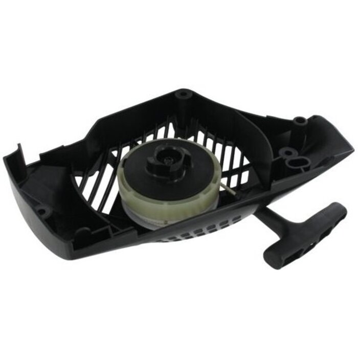 SP350 - SP350Q - SP352 - SP400 - XC35 - XC40 - XC350 - XC350Q - XC400 - MC3514 - MC3514Q - A350 - A350Q - P352 - A400, Starter Zwart voor Motorzaag, Kettingzaag van Castelgarden - Stiga - Mountfield - Alpina, Handstarter Compleet, Castel Garden