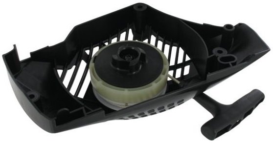 SP350 - SP350Q - SP352 - SP400 - XC35 - XC40 - XC350 - XC350Q - XC400 - MC3514 - MC3514Q - A350 - A350Q - P352 - A400, Starter Zwart voor Motorzaag, Kettingzaag van Castelgarden - Stiga - Mountfield - Alpina, Handstarter Compleet, Castel Garden