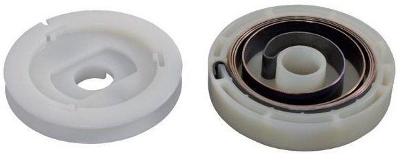 Startpoelie met Veer voor Stiga SP350 - SP350Q - SP375 - SP400 - SP400Q, Castelgarden XC35 - XC350 - XC350Q - XC40 - XC400 - XC400Q, Alpina A350 - A350Q - P352 - A400 - A400Q, Mountfield MC3514 - MC3514Q, Motorzaag, Kettingzaag, Koordpoelie met Startervee