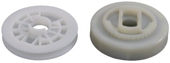 Startpoelie met Veer voor Stiga SP350 - SP350Q - SP375 - SP400 - SP400Q, Castelgarden XC35 - XC350 - XC350Q - XC40 - XC400 - XC400Q, Alpina A350 - A350Q - P352 - A400 - A400Q, Mountfield MC3514 - MC3514Q, Motorzaag, Kettingzaag, Koordpoelie met Startervee