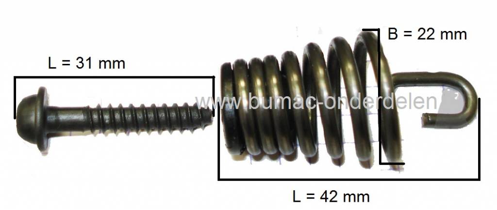 Veren Set voor Handvat van Kettingzaag, Husqvarna, Jonsered, Partner, Mcculloch, Motorzaag Trillingsdemper, Antivibratie veren set