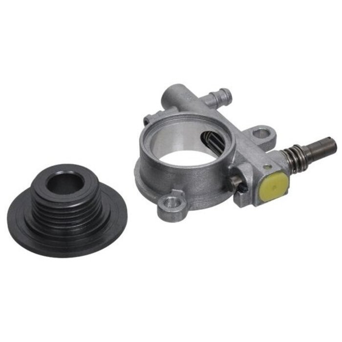 SP402 - SP422 - SP442 - XC40P - XC42P - XC44P - MC4016 - MC4018 - P402S - P422S - P442S, Oliepomp met Doseerschroef voor Kettingzaag, Motorzaag van Castelgarden - Mountfield - Stiga - Alpina, Olie Pomp met Doseer Schroef, Castel Garden