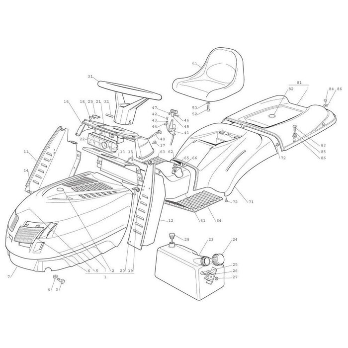 Beschermkap voor Printplaat, Twincut 102 en 122, TCP102 - TCP122, Castelgarden - Stiga - Mountfield - Alpina, Zitmaaier, Tuintrekker, Castel Garden