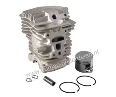 Zuiger met Cilinder voor Stihl MS211 Kettingzaag, Cilinderset Ø 40 mm, Zuiger, Cilinder, Pistonpen, Borgclips, Cylinder set voor Stihl MS 211 Motorzaag onderdeel