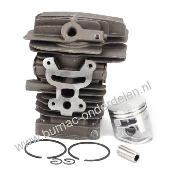 Cilinder met Zuiger set voor Stihl MS181 Kettingzaag, Cilinderset bevat Zuiger, Cilinder, Zuigerveren, Borgclipe en Pistonpen voor Stihl MS 181 Motorzaag