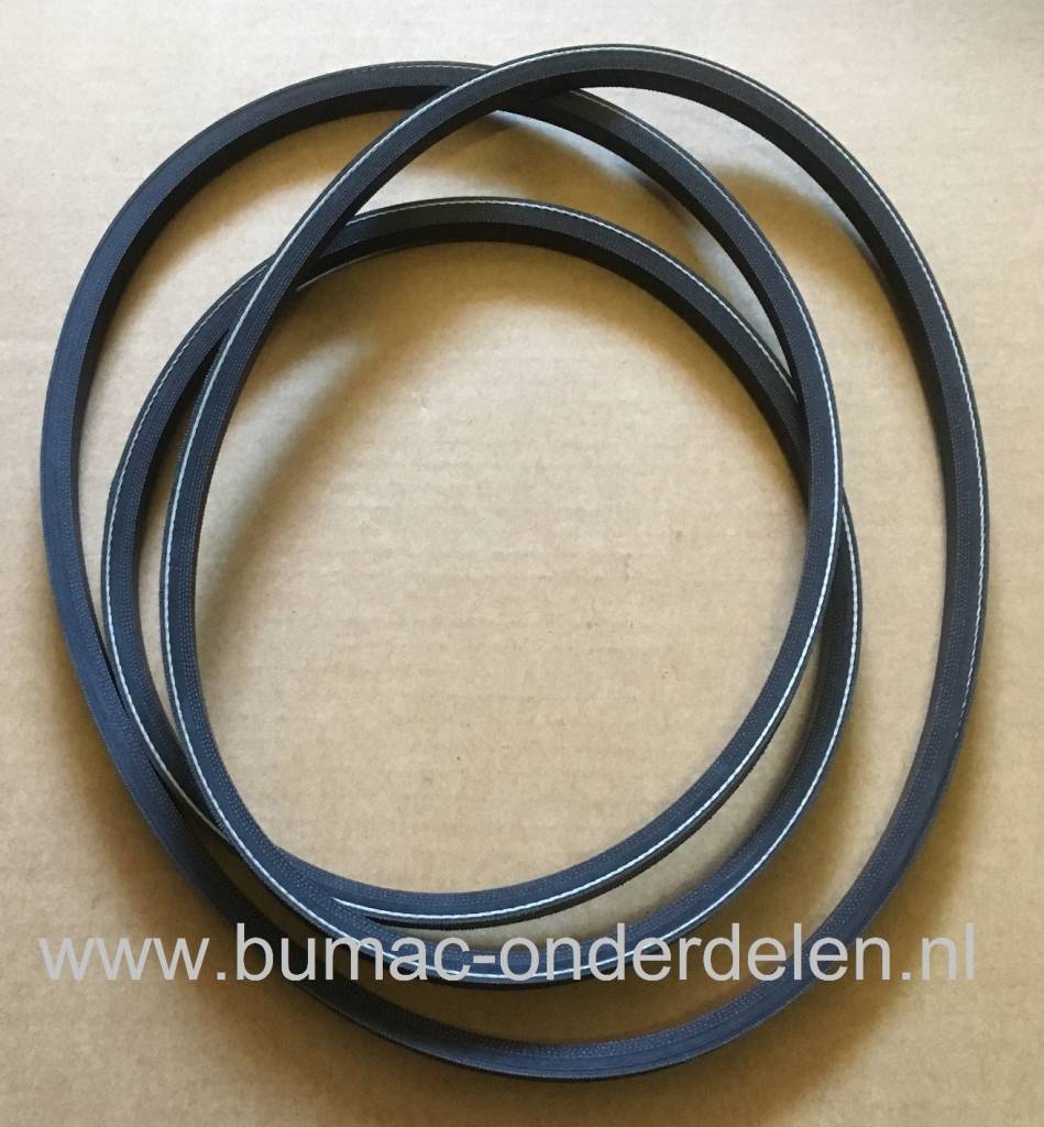 V snaar Maaimessen voor Stiga Park 125 - Park 125 Combi Pro, Castelgarden, Mountfield, Frontmaaiers, Aandrijfriem voor de Maaimessen, Riem voor Maaimes Aandrijving, Castel Garden