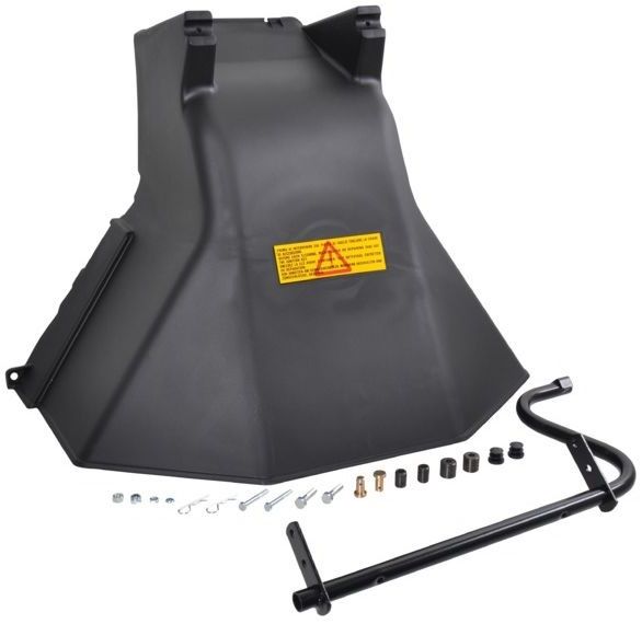 Deflector Compleet met Ophangbeugel voor Castelgarden - Stiga - Mountfield - Alpina - Motec, Zitmaaiers met een Maaibreedte van 92 en 102 Cm, Tuintrekker, Castel Garden, J92 - NJ92, onderdeel