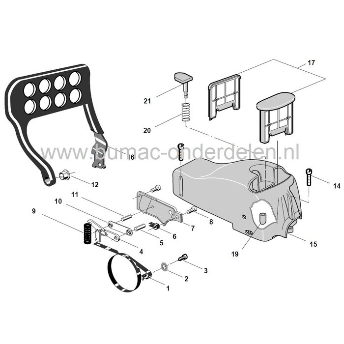 Luchtfilter XC37 - XC41 - SP370 - SP410 - P370 - P371 - P410 - P411 - MC382, Luchtfilter voor Motorzaag, Kettingzaag van Castelgarden - Stiga - Mountfield - Alpina, Castel Garden