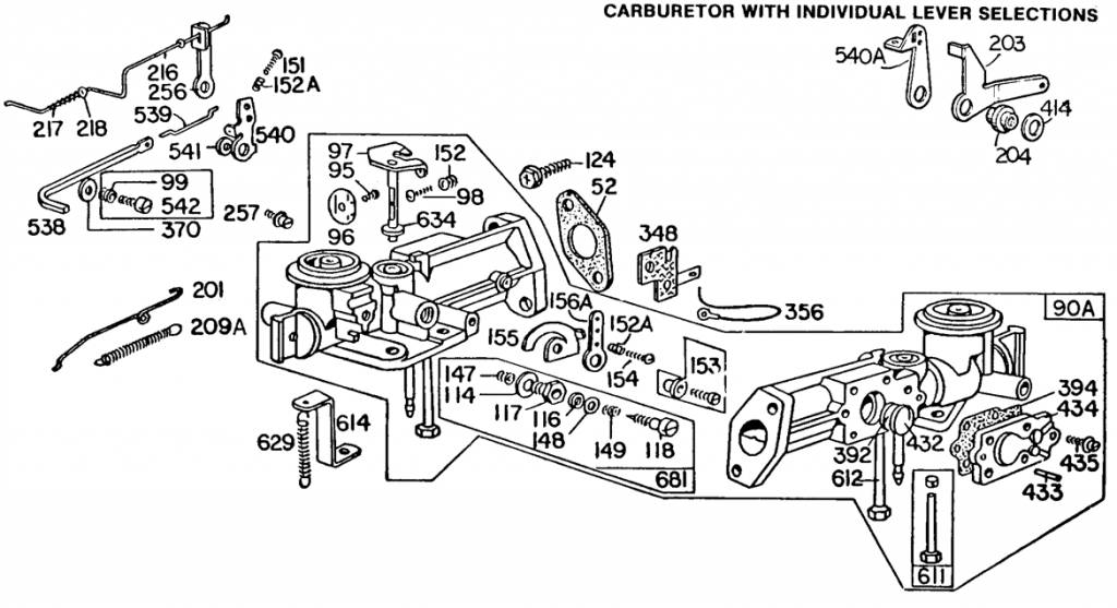 Inlaatpakking voor Briggs and Stratton motor van 3 T/m 5 Pk met Horizontale Krukas, Dichting 392854