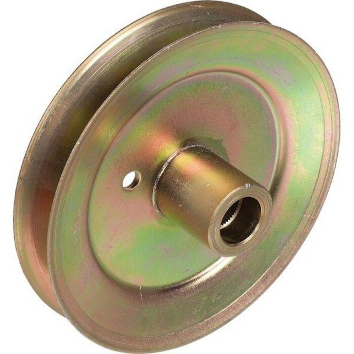 Poelie voor Aandrijving van de Maaimessen bij MTD - Wolf - Yardman - Cub Cadet - White - Bolens, Zitmaaier, Tuintrekker, B145, 102 Cm Maaibreedte, Maaidekpoelie, 7560617, 756-0617