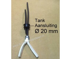 Benzineslang met Doorvoerrubber, Retourslang en Benzinefilter voor Kettingzaag, Bosmaaier van Castelgarden, Stiga, Mountfield Alpina SP405Q Brandstofslang met Afdichtingsrubber Castel Garden Tankaansluiting  Ø  20 mm