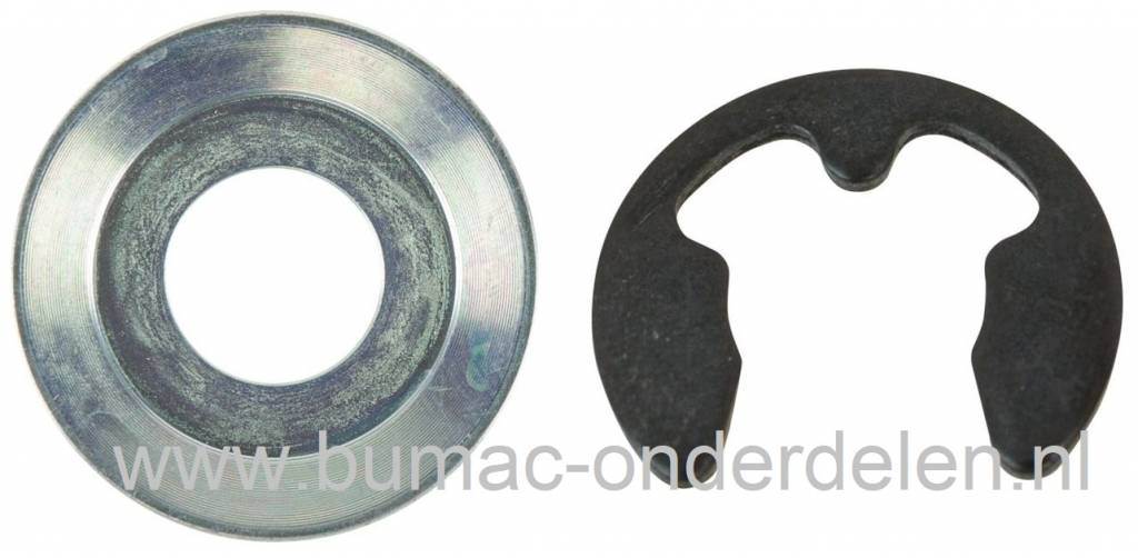 Clip met Borgplaat voor As Ø12 mm Stihl Kettingzaag, Motorzaag, Clip - Plaat voor het Monteren van Koppelingstrommel Stihl 088, MS780 en MS880 Veiligheidsring,  Veiligheidsplaat met Borgveer MS 780, MS 880