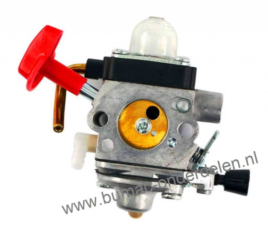 Carburateur voor Stihl Bosmaaier, Heggenschaar, Multitool FS87, FS90, FS100, FS110, HT100, HT101, HL90, HL100, FC90, FC100, KM90, KM100 Carburator voor Stihl FS 87, FS 90, FS 100, FS 110, HT 100, HT 101, HL 90, HL 100, FC 90, FC 100, KM 90, KM 100 Trimmer