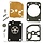 Membraanset voor Zama Carburateur op onder andere Betonzaag, Bandenzaag, Stenenslijper Stihl TS410, TS420 met Zama C1Q_S118 Carburator Membraam  TS 410, TS 420