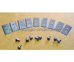 Messenset 9 Stuks voor Robotmaaier van WORX LANDROID M1000, WG754E, WG791E.1, WG791E, WG794E, WG793E.1, WG793E, WG795E Maairobot Messet met Schroeven, Maaimes Automatische Grasmaaier