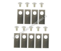 Messenset 9 Stuks voor Robotmaaier van Honda, Maaimessen met Schroeven voor onder andere Honda MIIMO 300, MIIMO 310, MIIMO 500, MIIMO 520, HRM300, HRM500 Maairobot, Automatische Grasmaaier