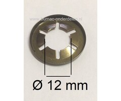 Asklemring - Starlock Borgring Binnen Ø 12 mm - Buiten Ø 25 mm voor Grasmaaier, Zitmaaier, Frontmaaier, Quad, Tuintrekker, Kooimaaier, Tuinfrees, Minikraan, Werktuigen