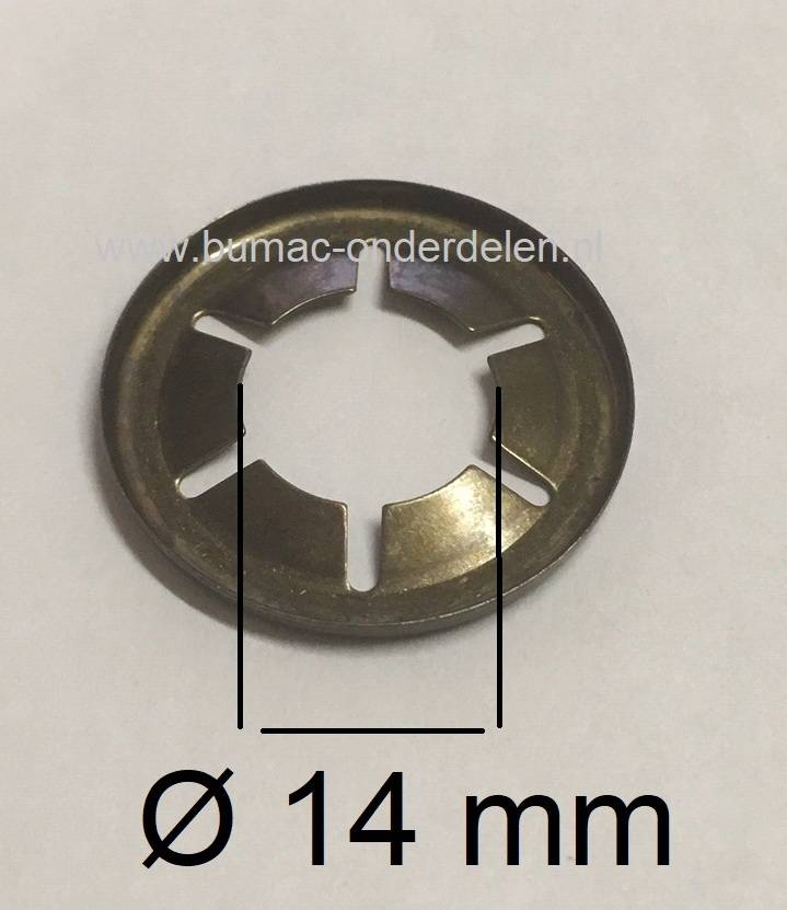 Asklemring - Starlock Borgring Binnen Ø 14 mm - Buiten Ø 28 mm voor Grasmaaier, Zitmaaier, Frontmaaier, Quad, Tuintrekker, Kooimaaier, Tuinfrees, Minikraan, Werktuigen