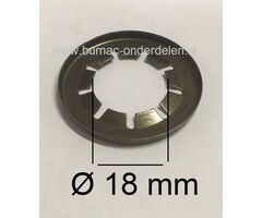 Asklemring - Starlock Borgring Binnen Ø 18 mm - Buiten Ø 37 mm voor Grasmaaier, Zitmaaier, Frontmaaier, Quad, Tuintrekker, Kooimaaier, Tuinfrees, Minikraan, Werktuigen