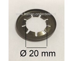 Asklemring - Starlock Borgring Binnen Ø 20 mm - Buiten Ø 37 mm voor Grasmaaier, Zitmaaier, Frontmaaier, Quad, Tuintrekker, Kooimaaier, Tuinfrees, Minikraan, Werktuigen