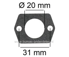 Inlaatpakking voor Stihl Bosmaaier, Heggenschaar, Bladblazer, Strimmer Stihl FS38, FS38 2-MIX, FS40, FS45, FS48, FS50, FS51, FS52, FS55, FS56, FS61, FS62, FS65, FS70, FS72, FS74, FS75, FS76, FS80, FS81, FS85, FS86, FS87, FS96, FS100, F106 Stihl Dichting