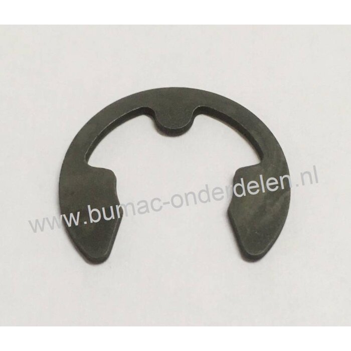 Asborgring Binnendiameter 15 mm, voor As Ø 16 - 17 - 18 - 19 mm met Inkeping  Circlip voor het Bevestigen van Wiel, Wielas, Fusee, Stuurstang, Poelie, Hendels bij Grasmaaier, Zitmaaier, Frontmaaier, Tuintrekker, Kooimaaier, Verticuteermachine, Tuinfre