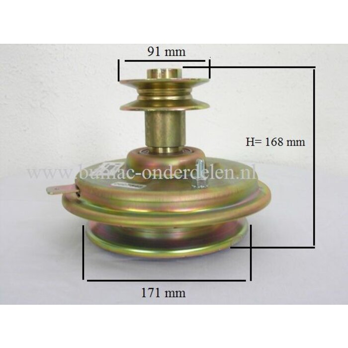 Mechanische mes inschakeling koppeling Voor MTD, Wolf, YardMan, CubCadet, Bolens Zitmaaiers, Mtd JN150A - SN150A - JN155A, Noram Maaimeskoppeling, Mes Koppeling