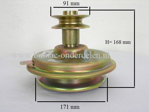 Mechanische mes inschakeling koppeling Voor MTD, Wolf, YardMan, CubCadet, Bolens Zitmaaiers, Mtd JN150A - SN150A - JN155A, Noram Maaimeskoppeling, Mes Koppeling