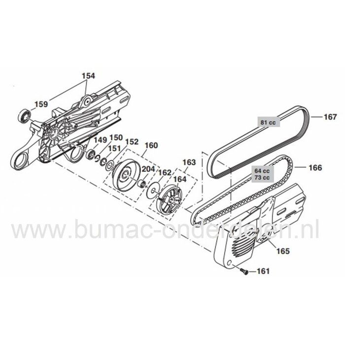 3x Koppelingsveer voor Dolmar, Makita, Wacker Koppeling 303780024 Veer voor o.a.  PC6212, PC6412, PC6412, PC6414, PC7312, PC7314, PC7412, PC7414, PC7330, PC7335, PC8114, PC8116  MAKITA DPC7300, DPC7301, DPC7310, DPC7311, DPC7321 WACKER BTS1030L3, BTS1035L