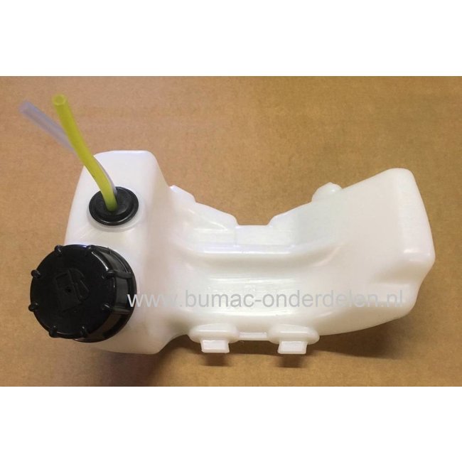 Brandstoftank voor Honda GX35 Motor op Bosmaaier, Heggenschaar, Tuinfrees Benzinetank komt onder andere voor op Honda GX 35 Motor, Tank Compleet met Benzinedop, Doorvoerrubber, Benzineslang en Benzinefilter Honda Naftbak