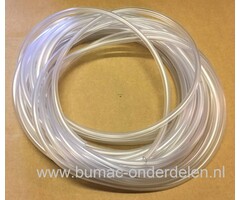 Benzineslang 5 x 8 mm prijs per 50 Cm voor Kooimaaiers Veegmachines Grasmaaiers met Tecumseh Briggs and Stratton Honda Kawasai Kohler Motor