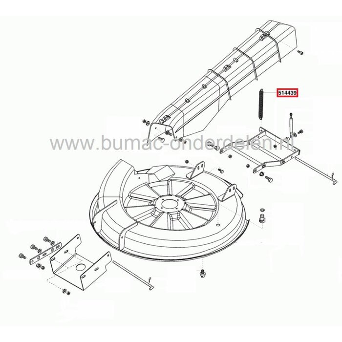 Veer Maaihoogte Instelling Alko en Brill Zitmaaier - Frontmaaier - Tuintrekker, T13-82HD - T13-85HD