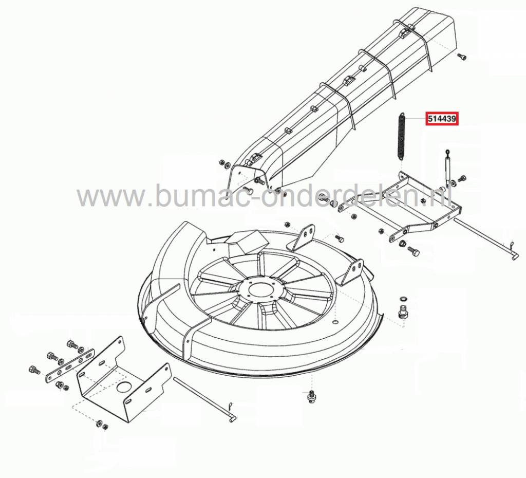 Veer Maaihoogte Instelling Alko en Brill Zitmaaier - Frontmaaier - Tuintrekker, T13-82HD - T13-85HD