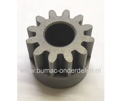 Rondsel Rechts voor Grasveger 14-002 Tandwiel voor Bladveger, Mosveger achter Zitmaaier, Quad, Frontmaaier