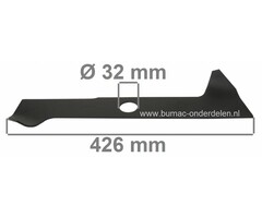 Maaimes 42 Cm voor Grasmaaiers, Opvang, Achteruitworp, Viking Modellen 434B - 436B - 430EL - MB450 - MB455