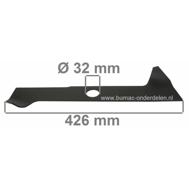 Maaimes 42 Cm voor Grasmaaiers, Opvang, Achteruitworp, Viking Modellen 434B - 436B - 430EL - MB450 - MB455