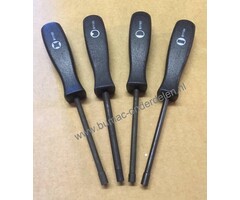 Carburateur Schroevendraaier Set van 4 voor het Afstellen van de Carburateur bij Kettingzaag, Bosmaaier, Bladblazer, Heggenschaar, Trimmer, Strimmer, 2-Takt, Schroevendraaier Set, Afstelsleutel