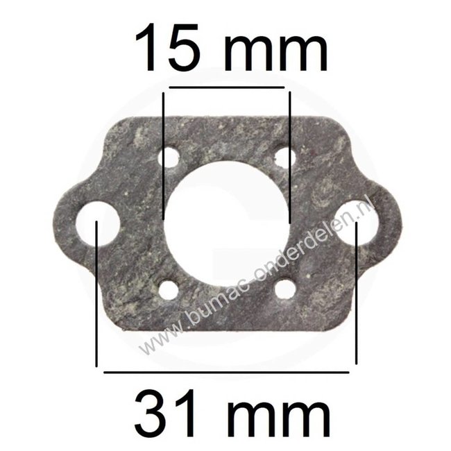 Inlaat Pakking voor Echo, Shindaiwa Kettingzaag, Heggenschaar, Bosmaaier, Bladblazer ES255ES, ES1000, ES2000, GT201, GT1100, GT2000, GT2103, GT2150, GT2400, HC1500, HC1600, HC2400, HC1800, HC2000, HC2400, HC2410, HRC1500, HRC1500SI Inlaatpakking, Dichting