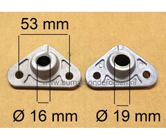 2x Lager met Houder voor Stuuras van Husqvarna, Jonsered, Mcculloch Zitmaaier CT126, CT163T, CT164T, CT174, CT84T, CT194, CT204T, CT224T, CTH2138R, 2642TRE, 195530, GT48, GT54  GTG260TWIN, GTH263T, GTH264, GTH264T, GTH2448T, GTH2452LS, GTH2454T, GTH2572,