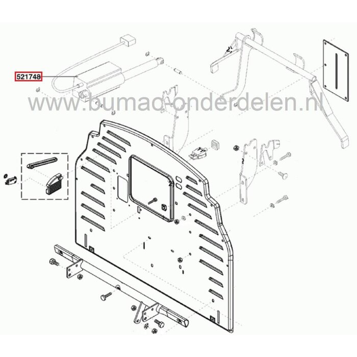 Motor Electrische Baklediging Alko en Brill 102HDE - Zitmaaier - Tuintrekker