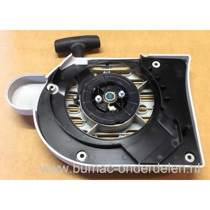 Starter voor Dolmar - Makita - Wacker DPC7301 - DPC7300 - PC6412 - PC6414 - PC7312 - PC7314 - PC7414WS - BTS930 - BTS935 - BTS1030 - BTS1035, Handstarter Compleet voor Motorslijpers - Doorslijpers van Dolmar, Makita, Wacker, Complete Hand Starters