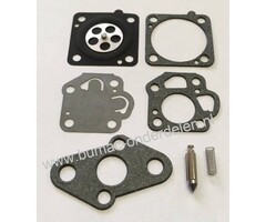 Membraan Reparatieset voor Nikki Carburateur op o.a. Mitsubishi, Toro, Snapper, Tanaka, Maruyama Bosmaaier Membraanset voor Mitsubishi  T110, T140, T180, T200, Toro, TC1000, TC2000, TC3000, TC3500, TC4000, TC5000, Snapper 210SST, 211ST, 2400SS, 2450  Carb