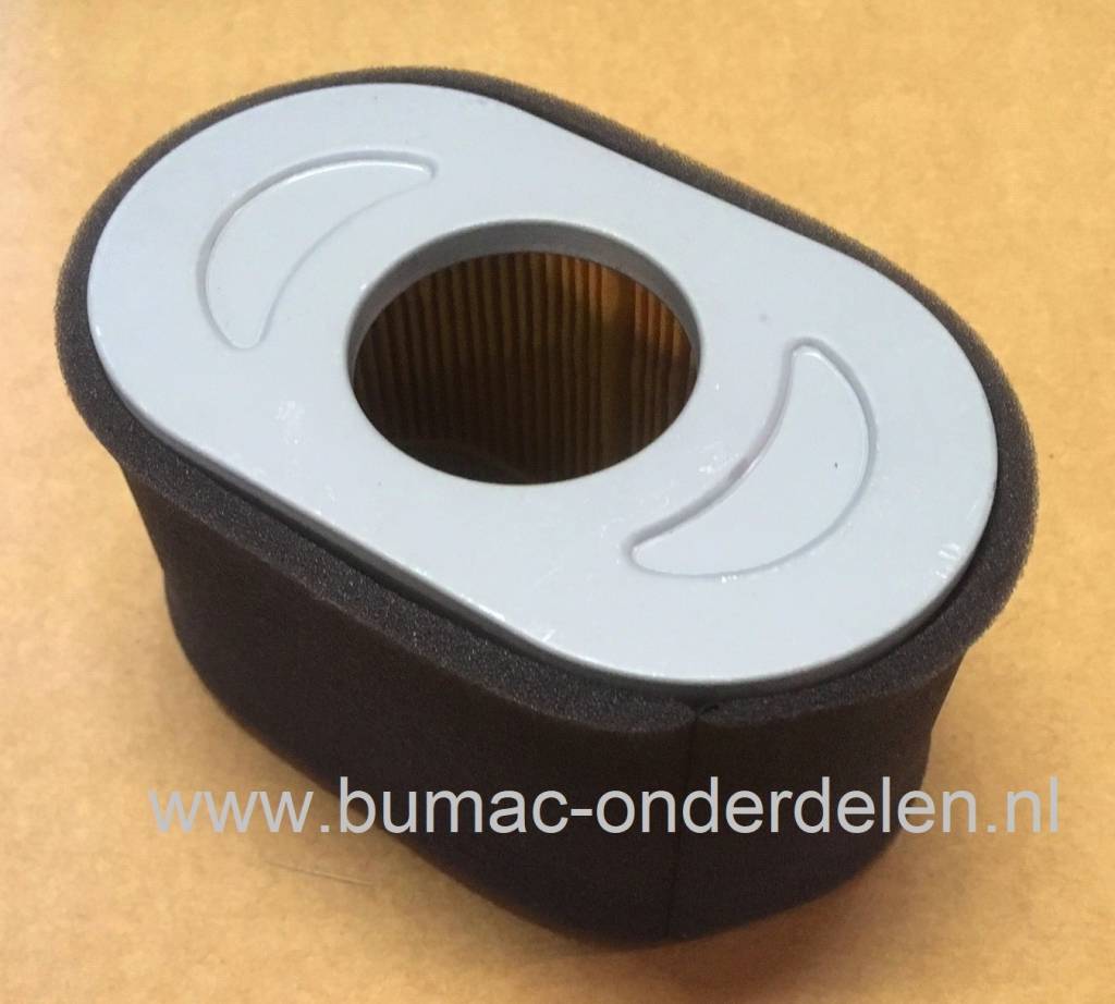 Luchtfilter voor B&S Vanguard motor met Horizontale Krukas, Briggs and Stratton Luchtfilter o.a. voor Motoren beginnend met Model nummer 13H132, 13H152, 13H157, 13H332, 13H336, 13H337, 13H352, 13H362, 13L132, 13L332, 13L336, 13L337, 13L352