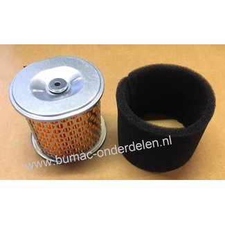 Luchtfilter voor Loncin Motor G340F, G340FD, G390F, G390FD, G420F, G420, G420FD Hogedrukreiniger, Generator, Aggregaat, Waterpomp,Tuinfrees, Trilplaat, Veegmachine, Verticuteermachine, Kooimaaier G 340 F, G 340 FD, G 390 F, G 390 FD, G 420 F, G 420